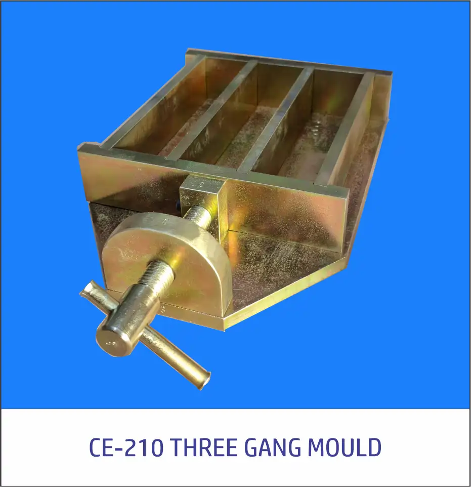 CE-210 THREE GANG MOULD (FLEXURAL AND SHRINKAGE) TEST