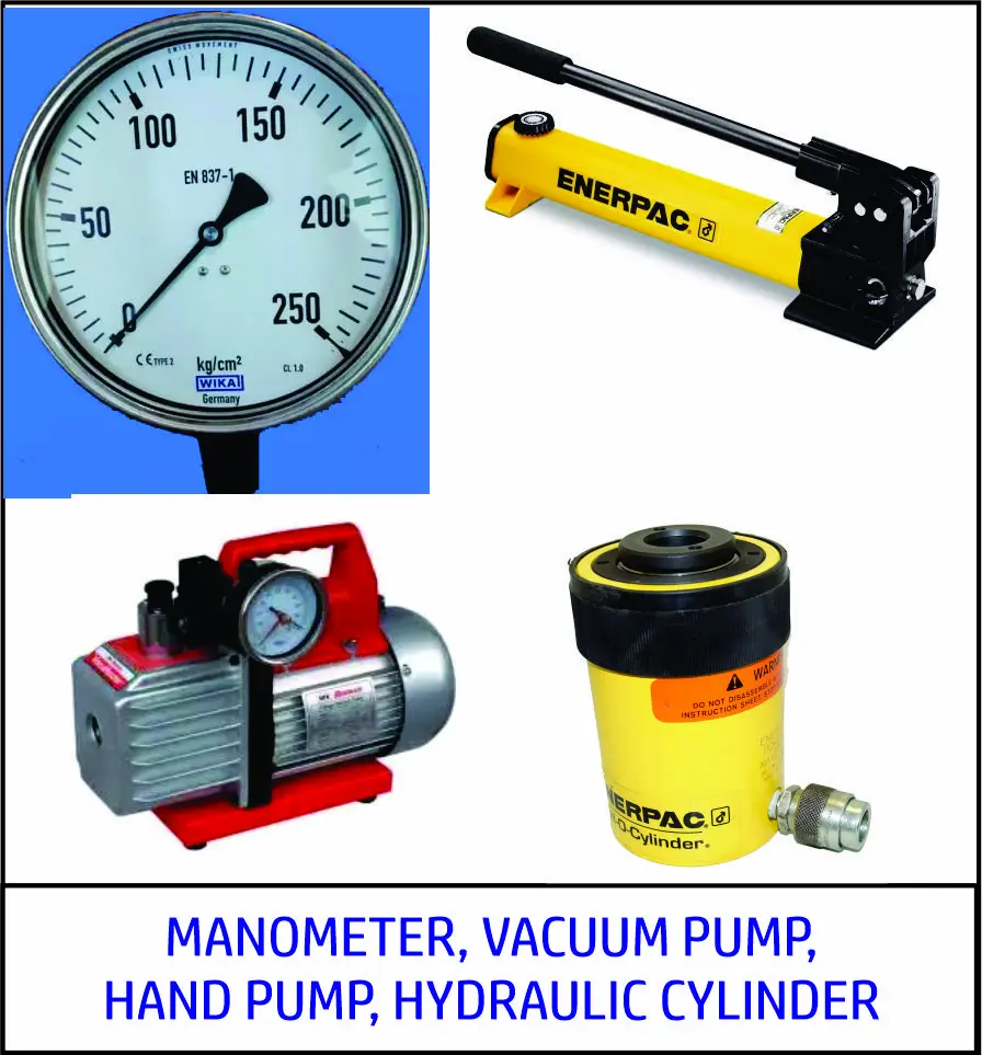 MANOMETER, VACUUM PUMP, HYDRAULIC